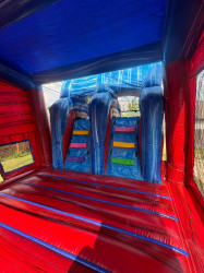 WC8 VOLCANO DUAL LANE COMBO BOUNCE HOUSE (Water or Dry Slide
