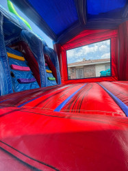 WC8 VOLCANO DUAL LANE COMBO BOUNCE HOUSE (Water or Dry Slide