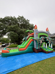 WC4 DINOSAUR JUMP BOUNCE HOUSE WITH SLIDE (Water or Dry Slid
