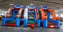 3 x 1 INFLATABLE GAMES (FOOTBALL, BASEBALL, BASKETBALL)