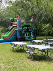 DINOSAUR JUMP BOUNCE HOUSE WITH SLIDE (Water or Dry Slid