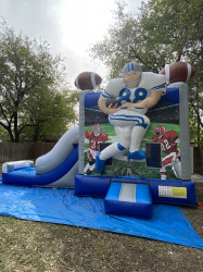 FOOTBALL DALLAS COWBOYS BOUNCE HOUSE WITH SLIDE (Water o