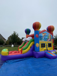 MERMAID THEME BOUNCE HOUSE WITH SLIDE (Water or D