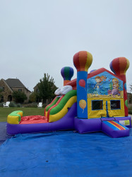 MERMAID THEME BOUNCE HOUSE WITH SLIDE (Water or D