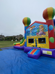 MERMAID THEME BOUNCE HOUSE WITH SLIDE (Water or D
