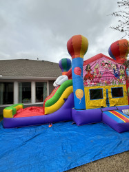 PRINCESS BOUNCE HOUSE WITH SLIDE (Water or Dry Sl