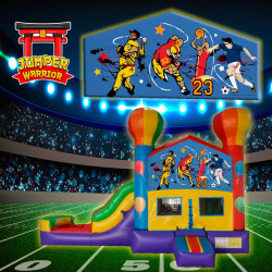 SPORT THEME BOUNCE HOUSE WITH SLIDE (Water or Dry Sl