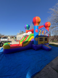 SPORT THEME BOUNCE HOUSE WITH SLIDE (Water or Dry Sl
