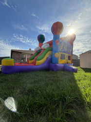 SPORT THEME BOUNCE HOUSE WITH SLIDE (Water or Dry Sl