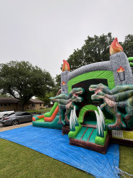 DINOSAUR JUMP BOUNCE HOUSE WITH SLIDE (Water or Dry Slid