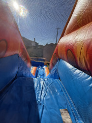 PALM TREES CALIFORNIA DUAL LANE COMBO BOUNCE HOUSE (Water