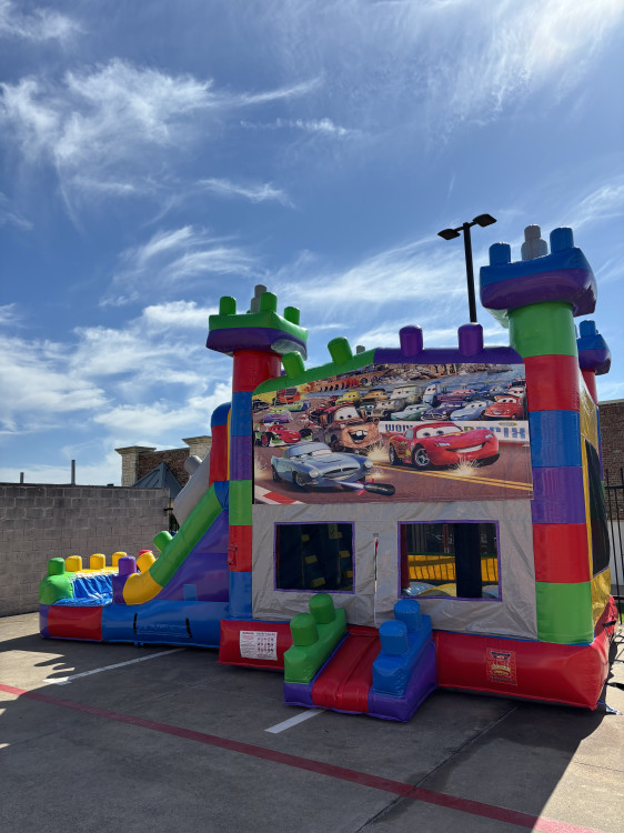 CARS DUAL LANE BOUNCE HOUSE