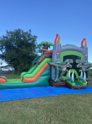 DINOSAUR JUMP BOUNCE HOUSE WITH SLIDE (Water or Dry Slid