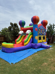 SPORT THEME BOUNCE HOUSE WITH SLIDE (Water or Dry Sl