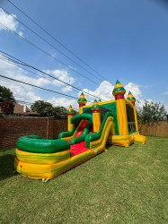 FIESTA DUAL LANE COMBO BOUNCE HOUSE WITH SLIDE (W