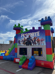 LEGO DUAL LANE BOUNCE HOUSE (Water or Dry