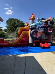 MONSTER TRUCK DUAL LANE BOUNCE HOUSE (Water or Dry