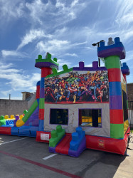 IMG 4797 1773251782 LEGO THEMED DUAL LANE BOUNCE HOUSE